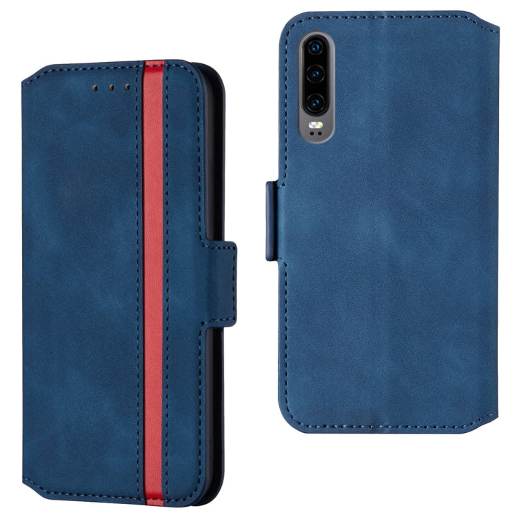 For Huawei P30 Retro Frosted Oil Side Horizontal Flip Case with Holder & Card Slots