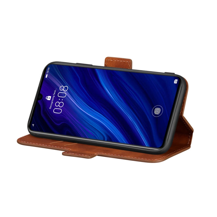 For Huawei P30 Retro Frosted Oil Side Horizontal Flip Case with Holder & Card Slots
