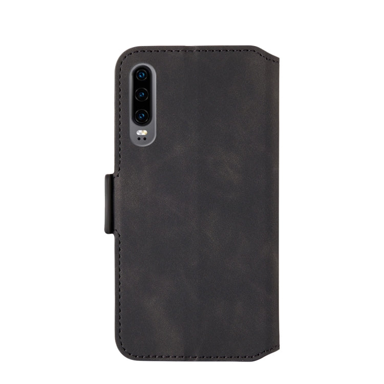For Huawei P30 Retro Frosted Oil Side Horizontal Flip Case with Holder & Card Slots