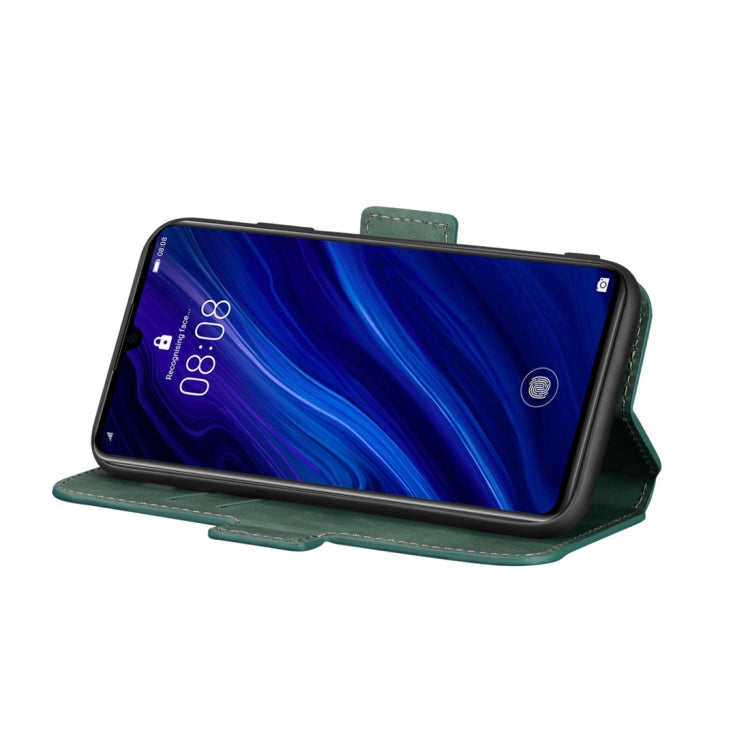 For Huawei P30 Retro Frosted Oil Side Horizontal Flip Case with Holder & Card Slots
