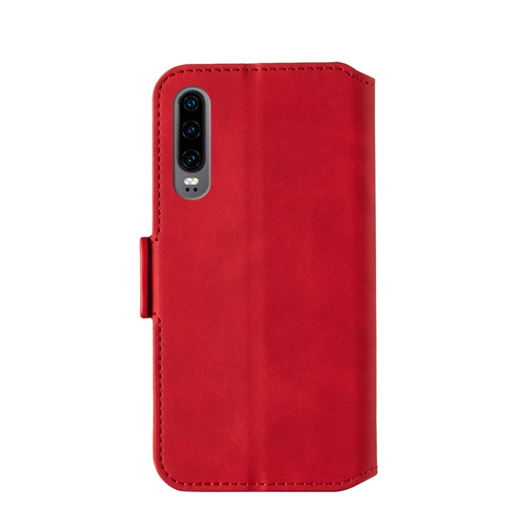 For Huawei P30 Retro Frosted Oil Side Horizontal Flip Case with Holder & Card Slots