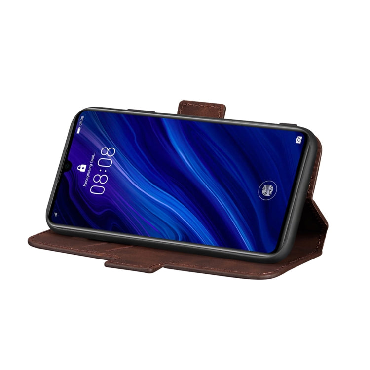 For Huawei P30 Retro Frosted Oil Side Horizontal Flip Case with Holder & Card Slots