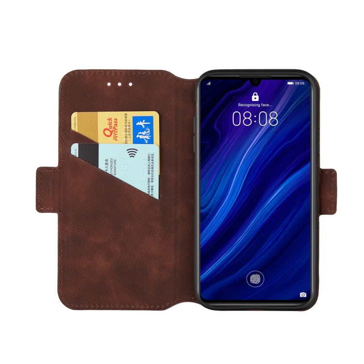 For Huawei P30 Retro Frosted Oil Side Horizontal Flip Case with Holder & Card Slots