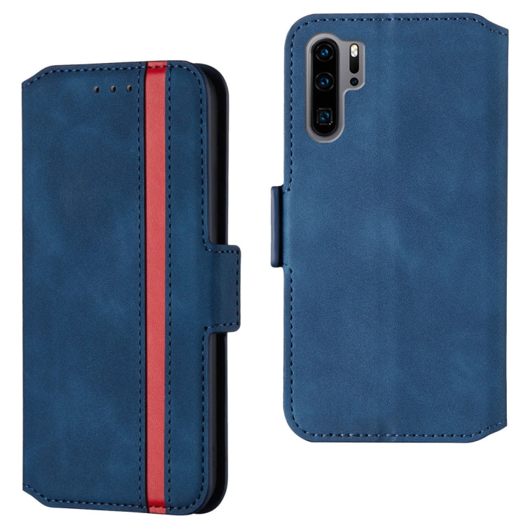 For Huawei P30 Pro Retro Frosted Oil Side Horizontal Flip Case with Holder & Card Slots