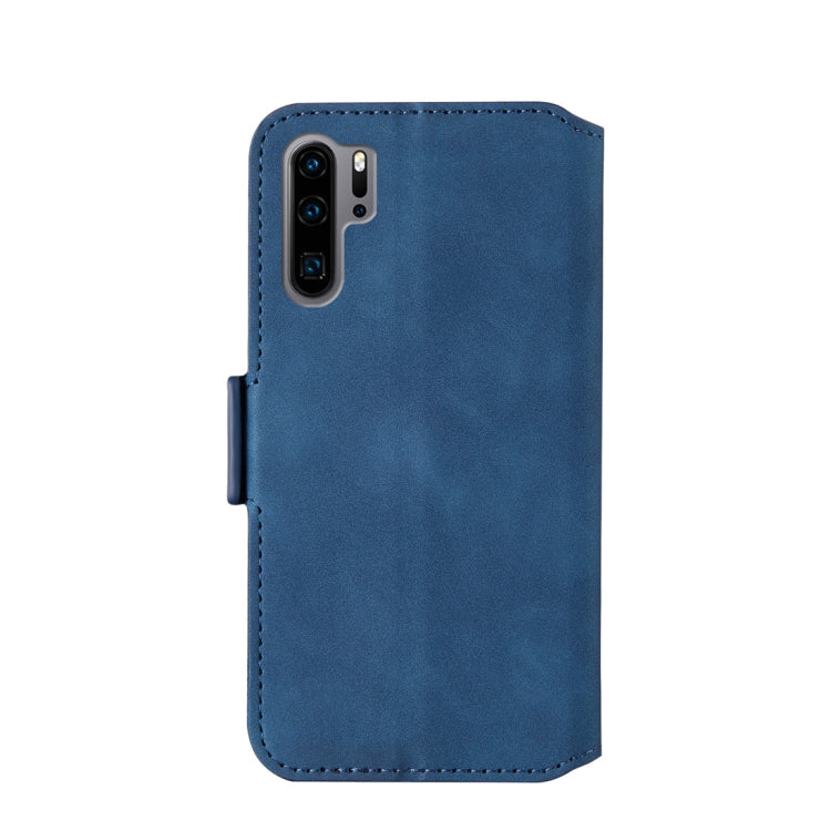 For Huawei P30 Pro Retro Frosted Oil Side Horizontal Flip Case with Holder & Card Slots