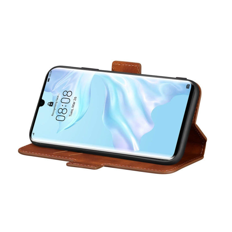 For Huawei P30 Pro Retro Frosted Oil Side Horizontal Flip Case with Holder & Card Slots