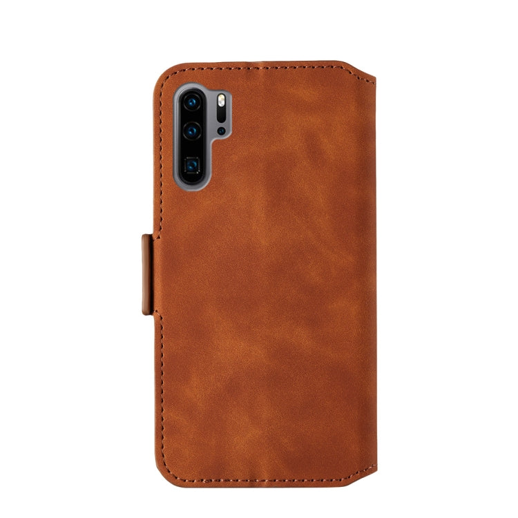 For Huawei P30 Pro Retro Frosted Oil Side Horizontal Flip Case with Holder & Card Slots