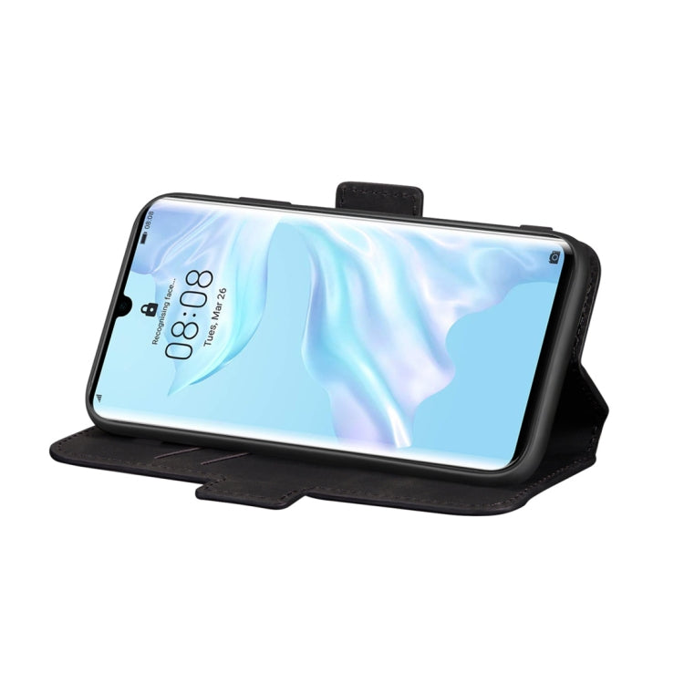 For Huawei P30 Pro Retro Frosted Oil Side Horizontal Flip Case with Holder & Card Slots