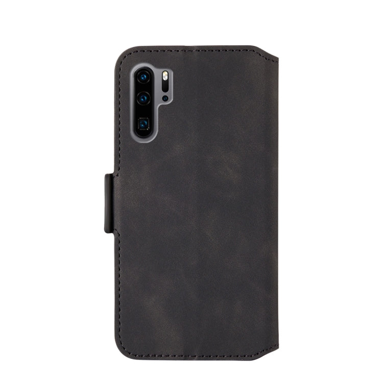 For Huawei P30 Pro Retro Frosted Oil Side Horizontal Flip Case with Holder & Card Slots