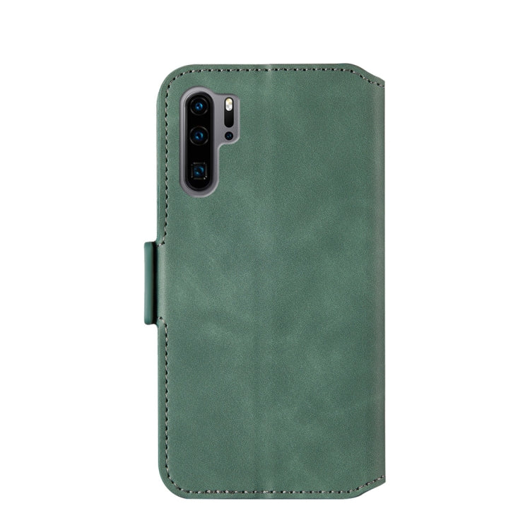 For Huawei P30 Pro Retro Frosted Oil Side Horizontal Flip Case with Holder & Card Slots