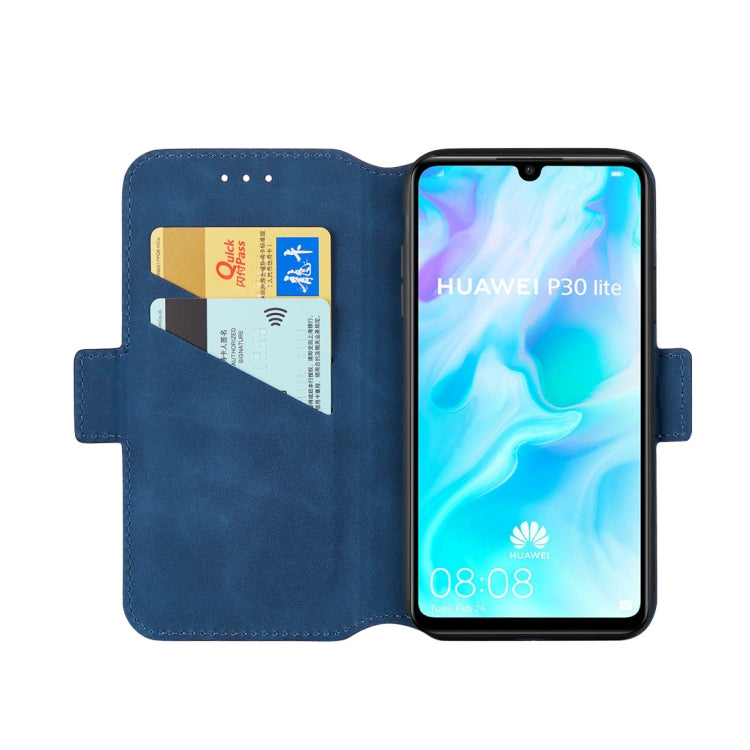 For Huawei P30 lite Retro Frosted Oil Side Horizontal Flip Case with Holder & Card Slots