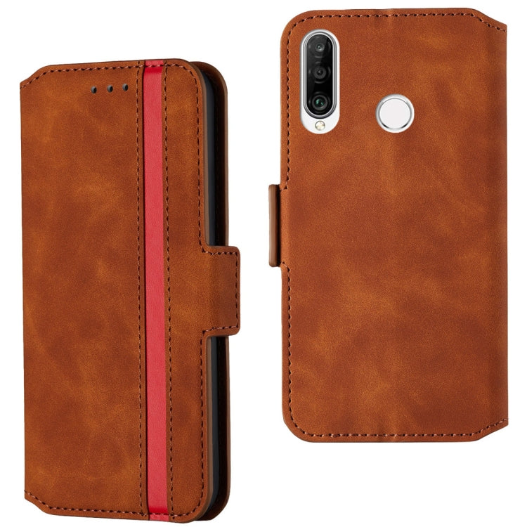 For Huawei P30 lite Retro Frosted Oil Side Horizontal Flip Case with Holder & Card Slots