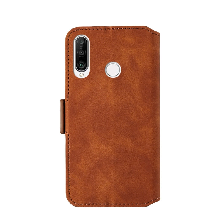 For Huawei P30 lite Retro Frosted Oil Side Horizontal Flip Case with Holder & Card Slots
