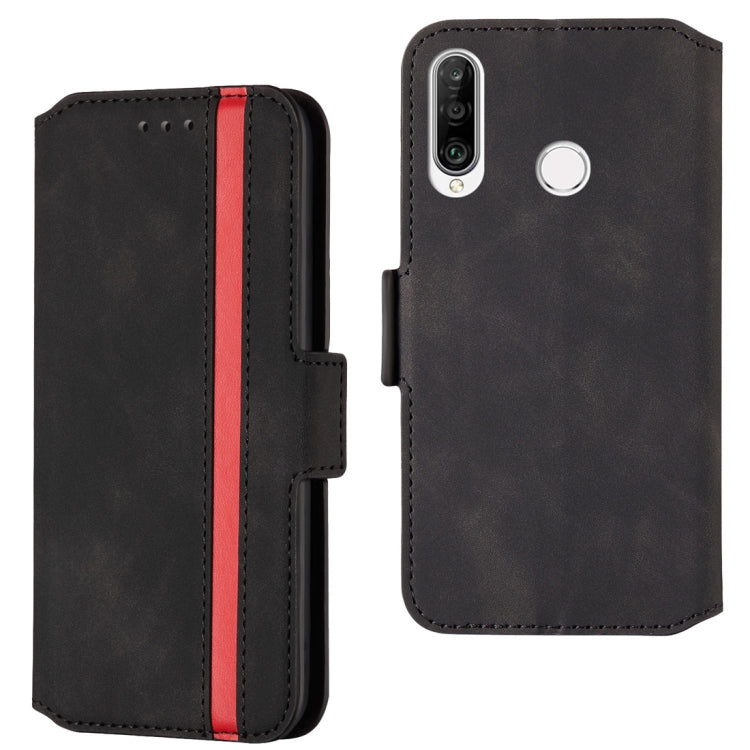 For Huawei P30 lite Retro Frosted Oil Side Horizontal Flip Case with Holder & Card Slots