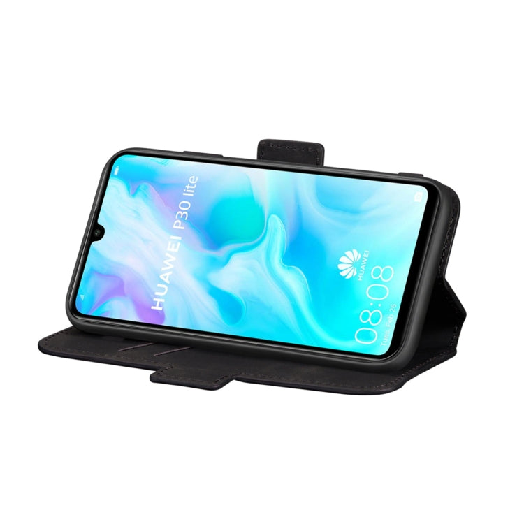 For Huawei P30 lite Retro Frosted Oil Side Horizontal Flip Case with Holder & Card Slots
