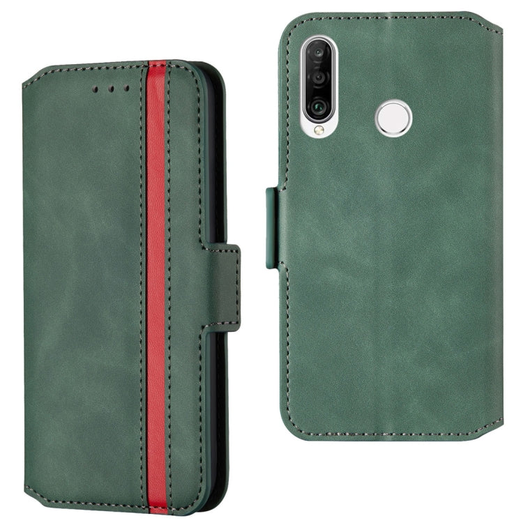For Huawei P30 lite Retro Frosted Oil Side Horizontal Flip Case with Holder & Card Slots