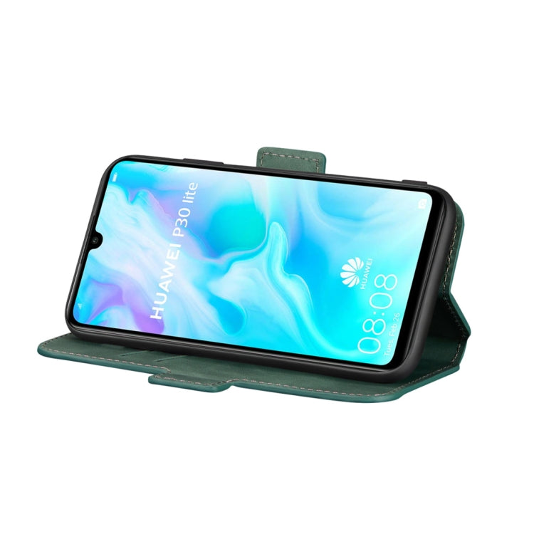 For Huawei P30 lite Retro Frosted Oil Side Horizontal Flip Case with Holder & Card Slots