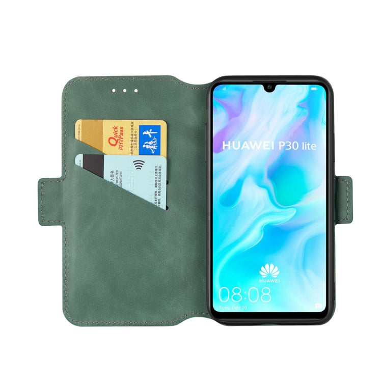 For Huawei P30 lite Retro Frosted Oil Side Horizontal Flip Case with Holder & Card Slots