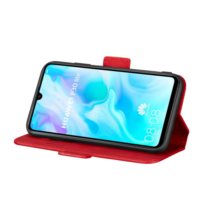 For Huawei P30 lite Retro Frosted Oil Side Horizontal Flip Case with Holder & Card Slots