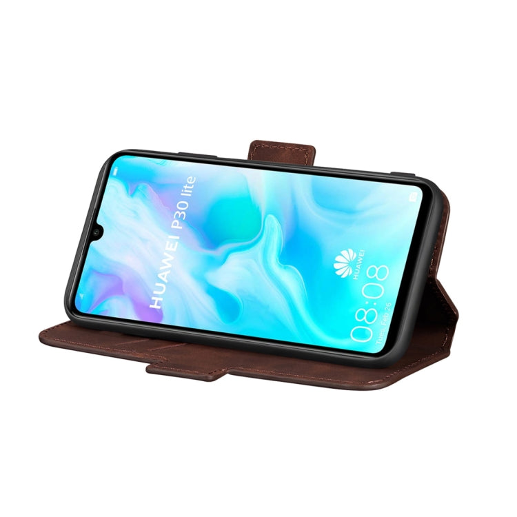 For Huawei P30 lite Retro Frosted Oil Side Horizontal Flip Case with Holder & Card Slots