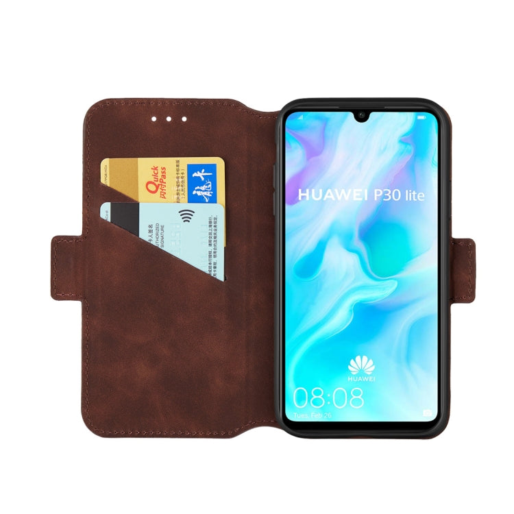 For Huawei P30 lite Retro Frosted Oil Side Horizontal Flip Case with Holder & Card Slots