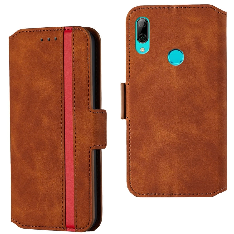 For Huawei P smart 2019 Retro Frosted Oil Side Horizontal Flip Case with Holder & Card Slots