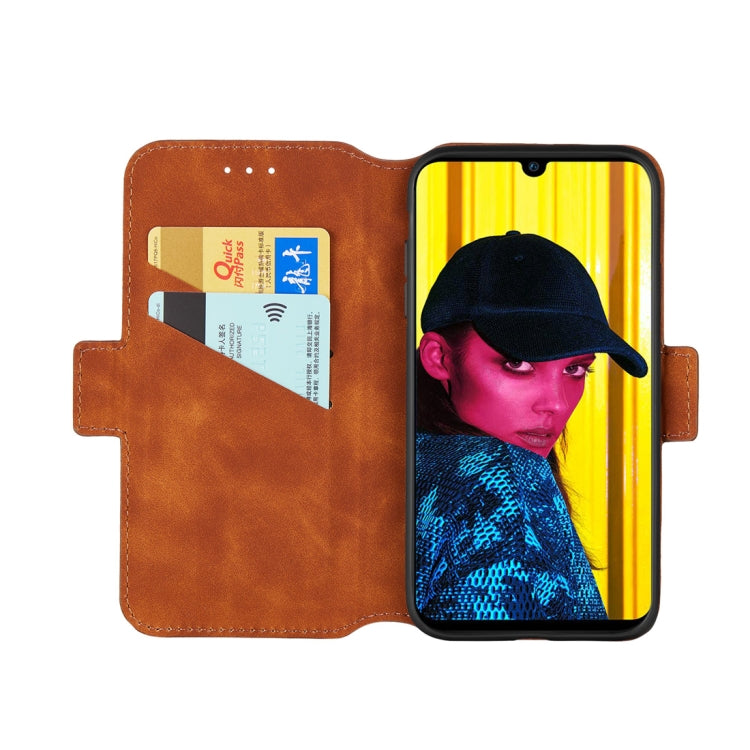 For Huawei P smart 2019 Retro Frosted Oil Side Horizontal Flip Case with Holder & Card Slots