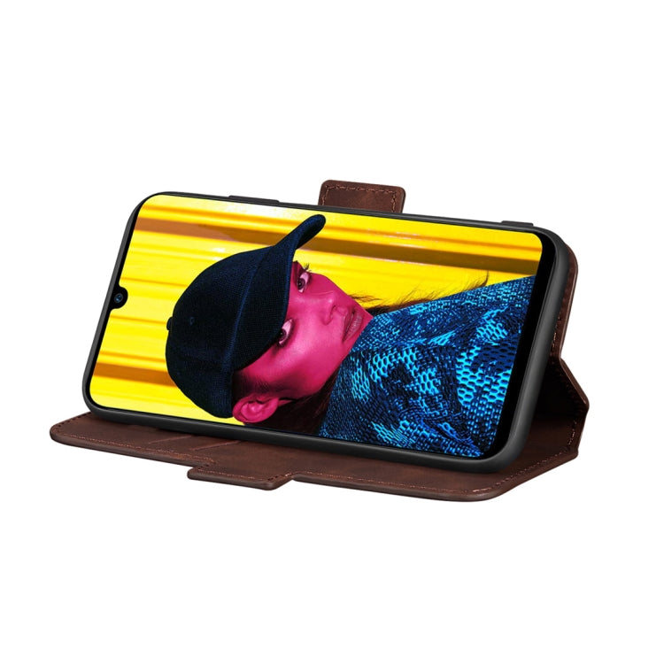 For Huawei P smart 2019 Retro Frosted Oil Side Horizontal Flip Case with Holder & Card Slots