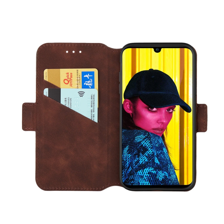 For Huawei P smart 2019 Retro Frosted Oil Side Horizontal Flip Case with Holder & Card Slots