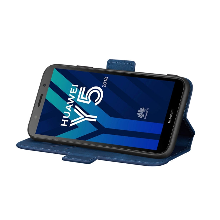 For Huawei Y5 2018 / Y5 Prime 2018 Retro Frosted Oil Side Horizontal Flip Case with Holder & Card Slots