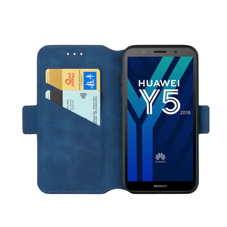 For Huawei Y5 2018 / Y5 Prime 2018 Retro Frosted Oil Side Horizontal Flip Case with Holder & Card Slots