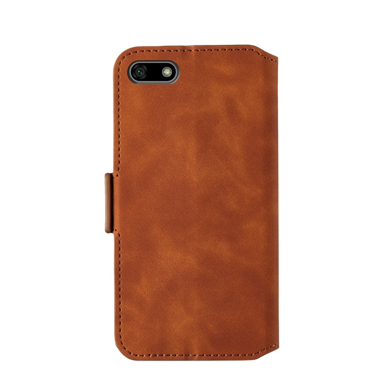 For Huawei Y5 2018 / Y5 Prime 2018 Retro Frosted Oil Side Horizontal Flip Case with Holder & Card Slots