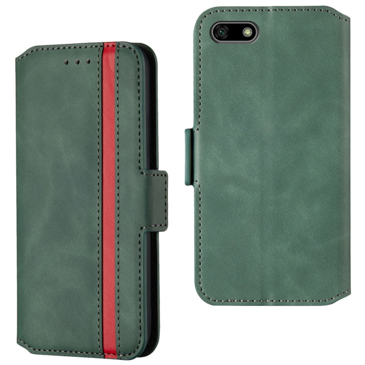 For Huawei Y5 2018 / Y5 Prime 2018 Retro Frosted Oil Side Horizontal Flip Case with Holder & Card Slots