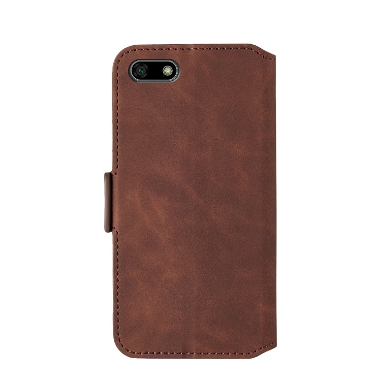 For Huawei Y5 2018 / Y5 Prime 2018 Retro Frosted Oil Side Horizontal Flip Case with Holder & Card Slots