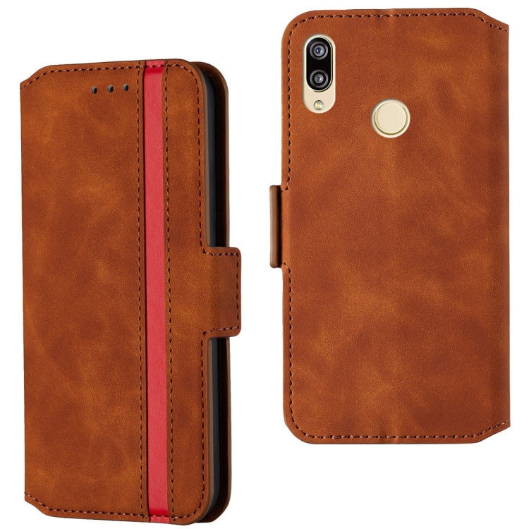 For Huawei P20 lite Retro Frosted Oil Side Horizontal Flip Case with Holder & Card Slots