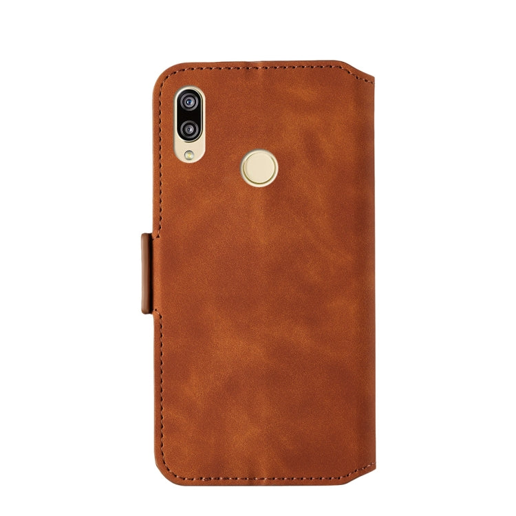 For Huawei P20 lite Retro Frosted Oil Side Horizontal Flip Case with Holder & Card Slots