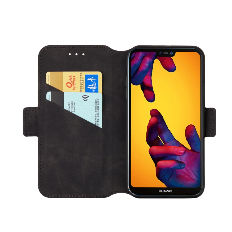 For Huawei P20 lite Retro Frosted Oil Side Horizontal Flip Case with Holder & Card Slots