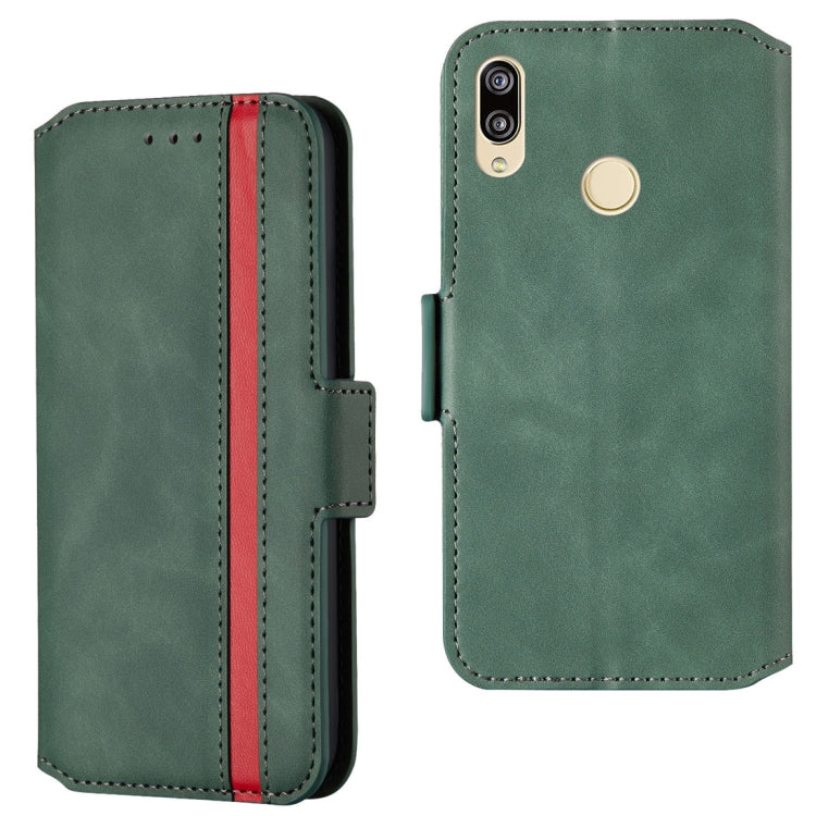 For Huawei P20 lite Retro Frosted Oil Side Horizontal Flip Case with Holder & Card Slots