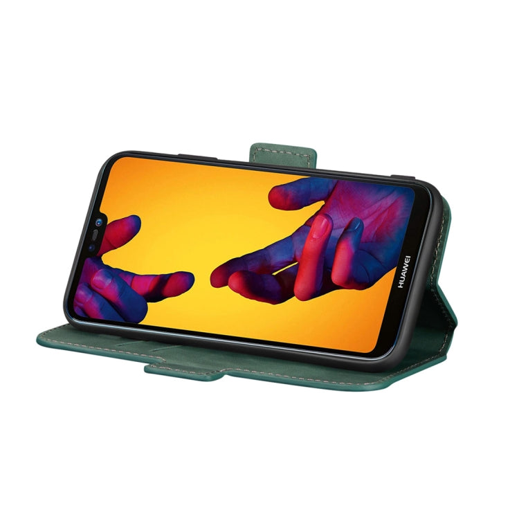 For Huawei P20 lite Retro Frosted Oil Side Horizontal Flip Case with Holder & Card Slots