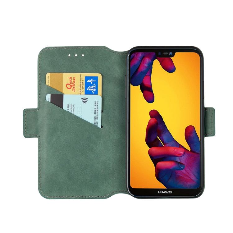 For Huawei P20 lite Retro Frosted Oil Side Horizontal Flip Case with Holder & Card Slots