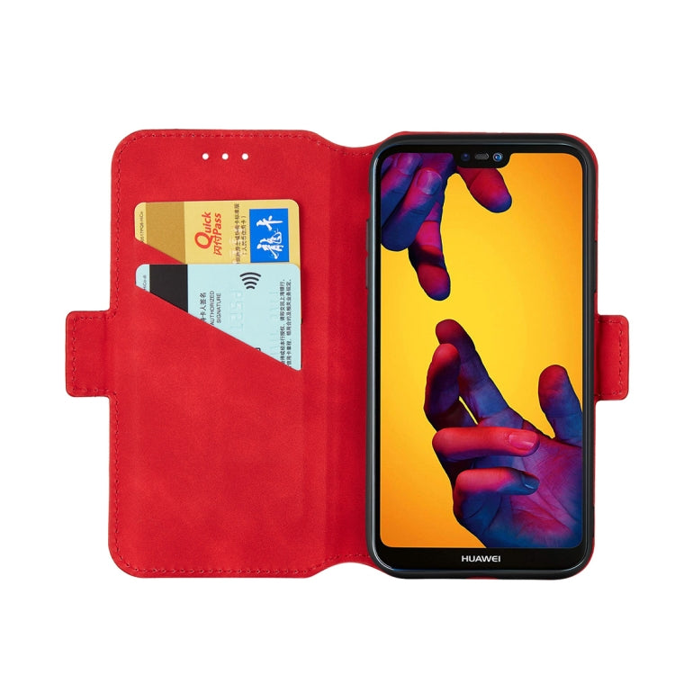 For Huawei P20 lite Retro Frosted Oil Side Horizontal Flip Case with Holder & Card Slots