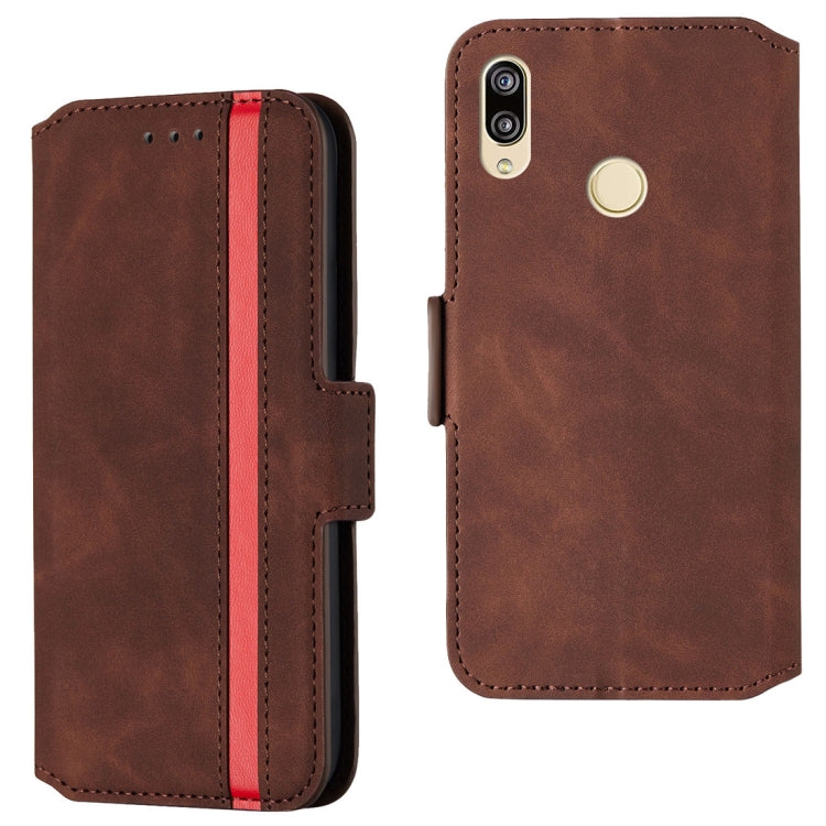 For Huawei P20 lite Retro Frosted Oil Side Horizontal Flip Case with Holder & Card Slots