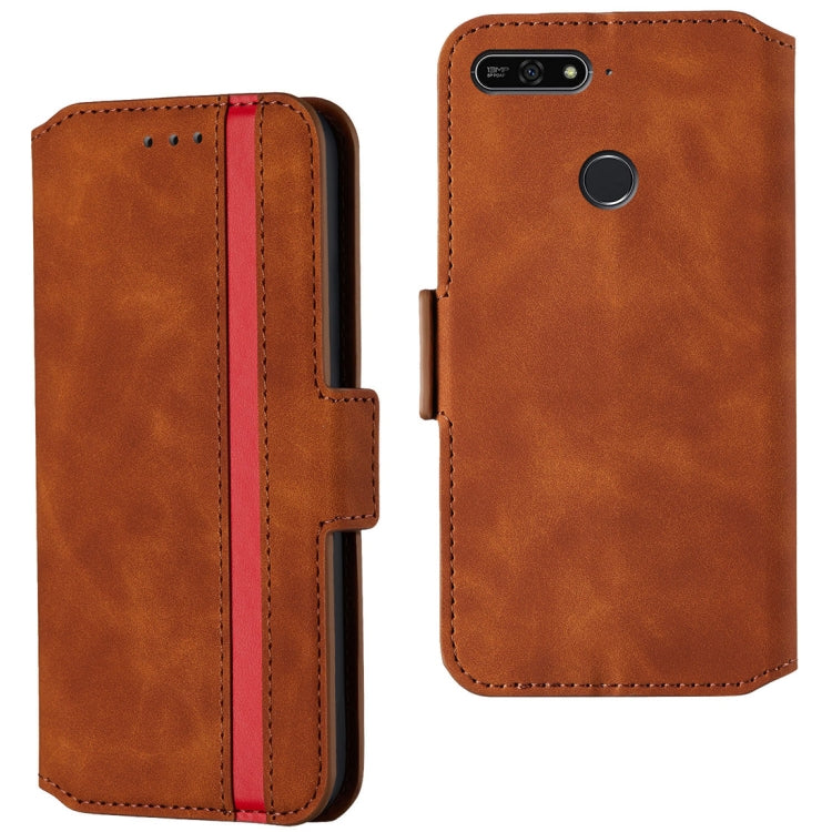 For Huawei Honor 7A Retro Frosted Oil Side Horizontal Flip Case with Holder & Card Slots