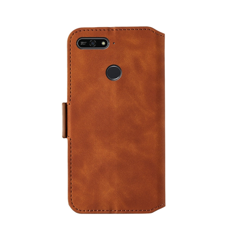 For Huawei Honor 7A Retro Frosted Oil Side Horizontal Flip Case with Holder & Card Slots