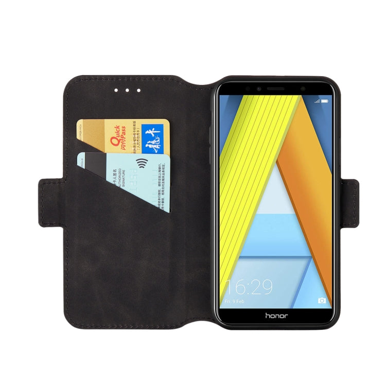 For Huawei Honor 7A Retro Frosted Oil Side Horizontal Flip Case with Holder & Card Slots