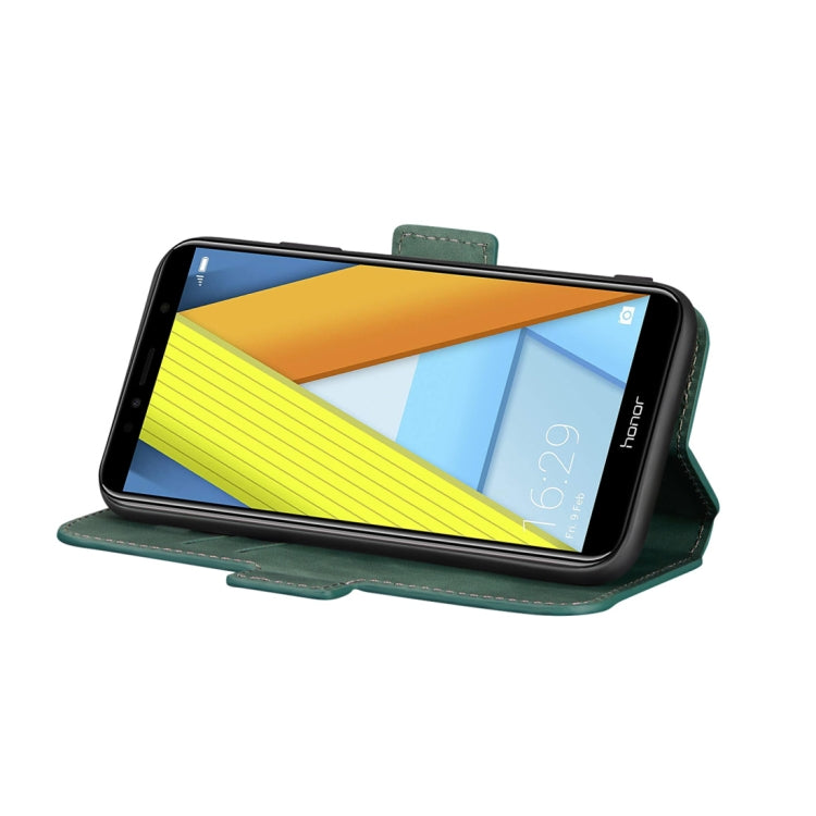 For Huawei Honor 7A Retro Frosted Oil Side Horizontal Flip Case with Holder & Card Slots