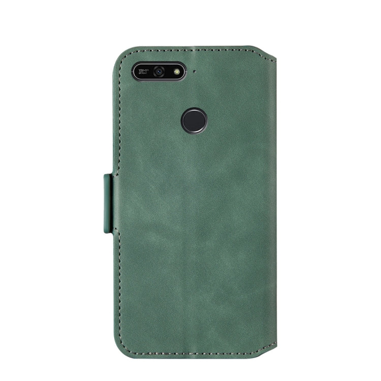 For Huawei Honor 7A Retro Frosted Oil Side Horizontal Flip Case with Holder & Card Slots