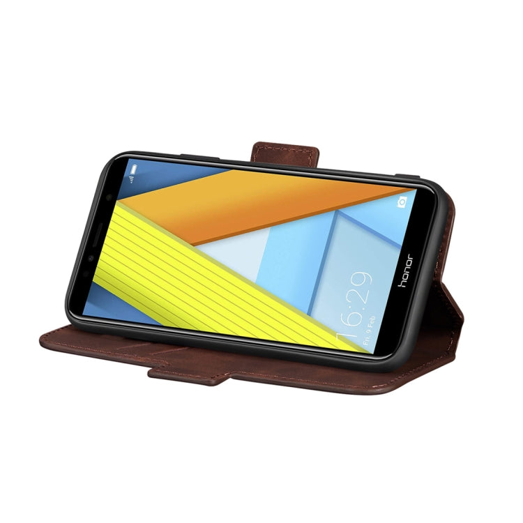 For Huawei Honor 7A Retro Frosted Oil Side Horizontal Flip Case with Holder & Card Slots