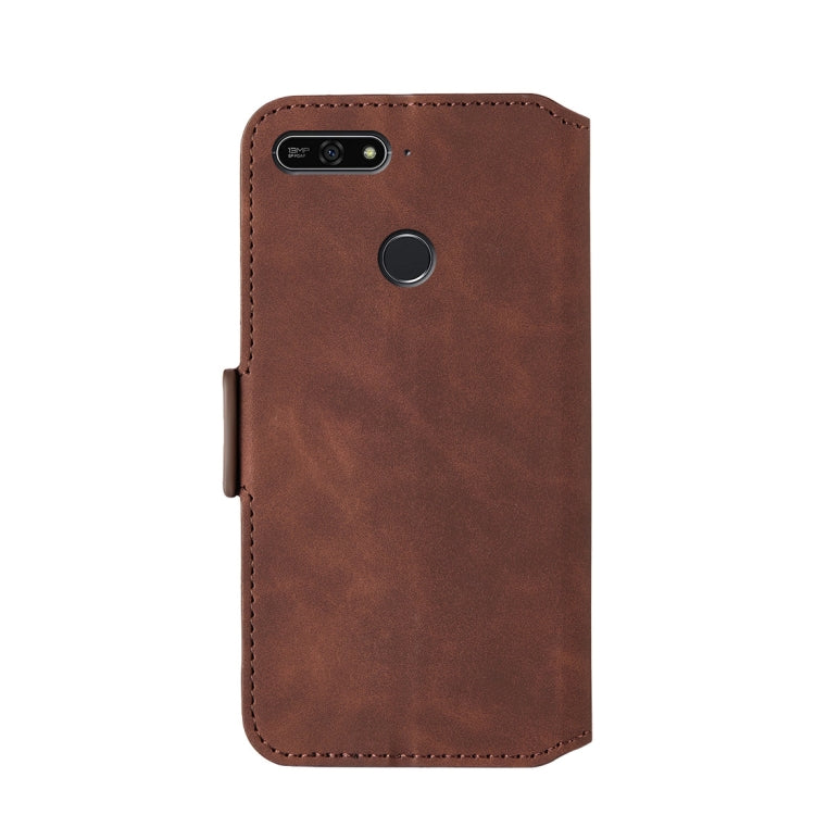 For Huawei Honor 7A Retro Frosted Oil Side Horizontal Flip Case with Holder & Card Slots