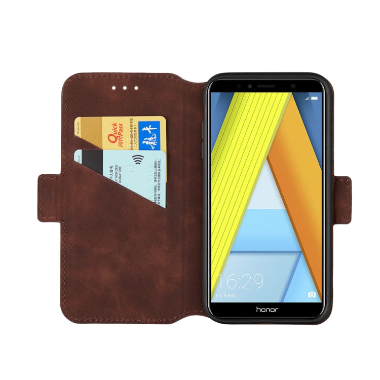 For Huawei Honor 7A Retro Frosted Oil Side Horizontal Flip Case with Holder & Card Slots